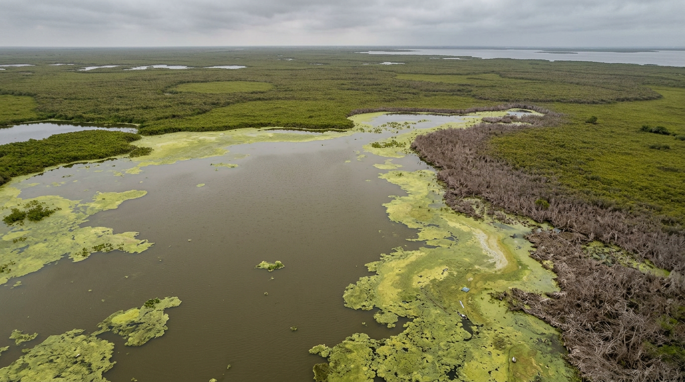 Kovalam Wetland Restoration — before